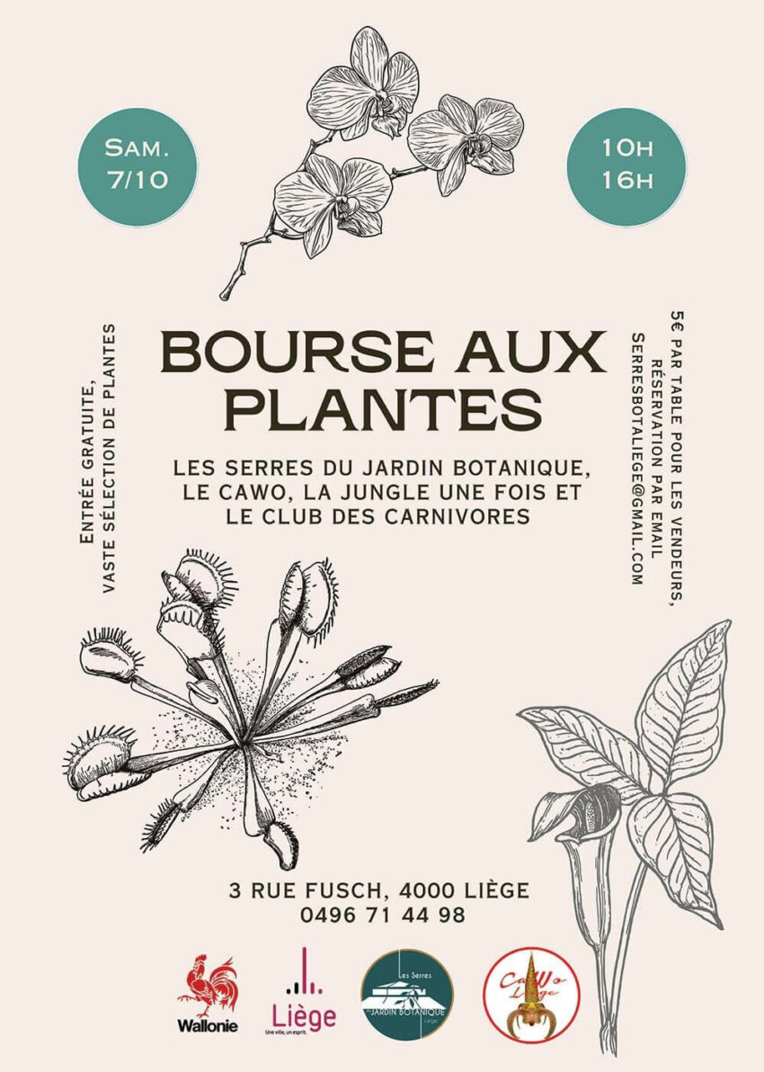 Bourse Aux Plantes Au Jardin Botanique De Li Ge Le Octobre F F