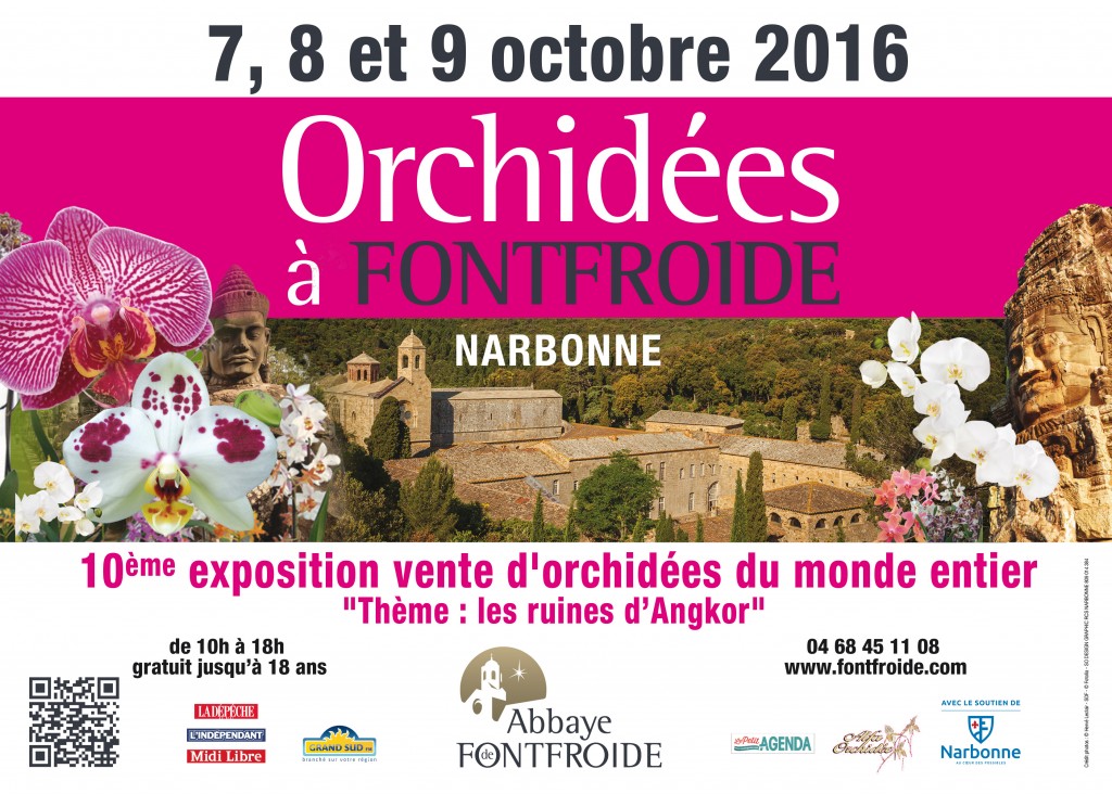 Exposition d’orchidées à l’Abbaye de Fontfroide – oct. 2016