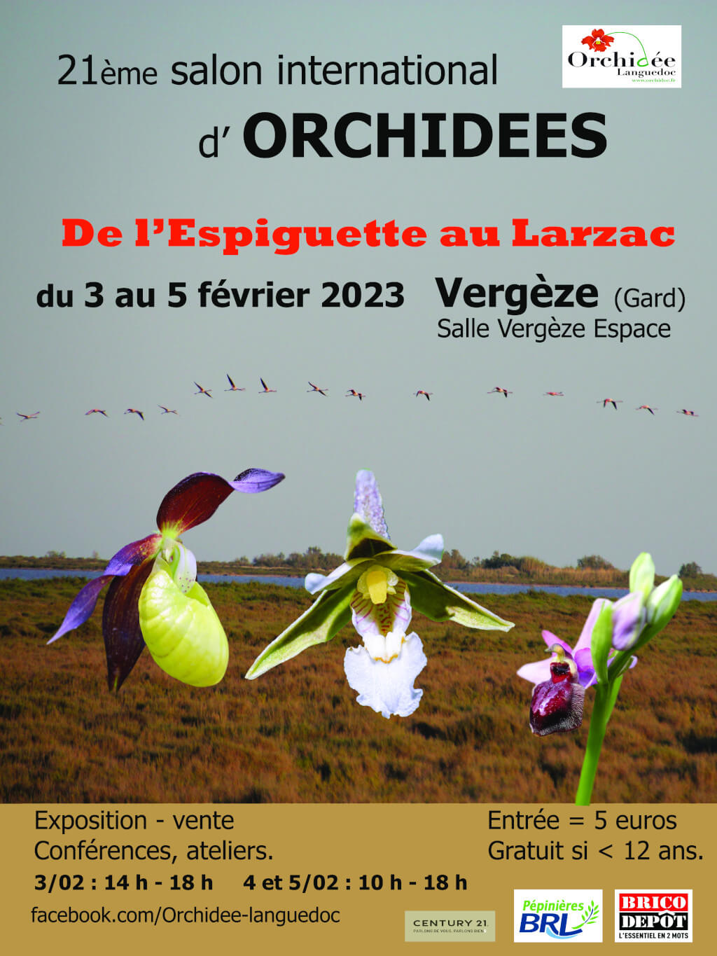 21e salon international d'orchidées à Vergèze du 3 au 5 fev. 2023
