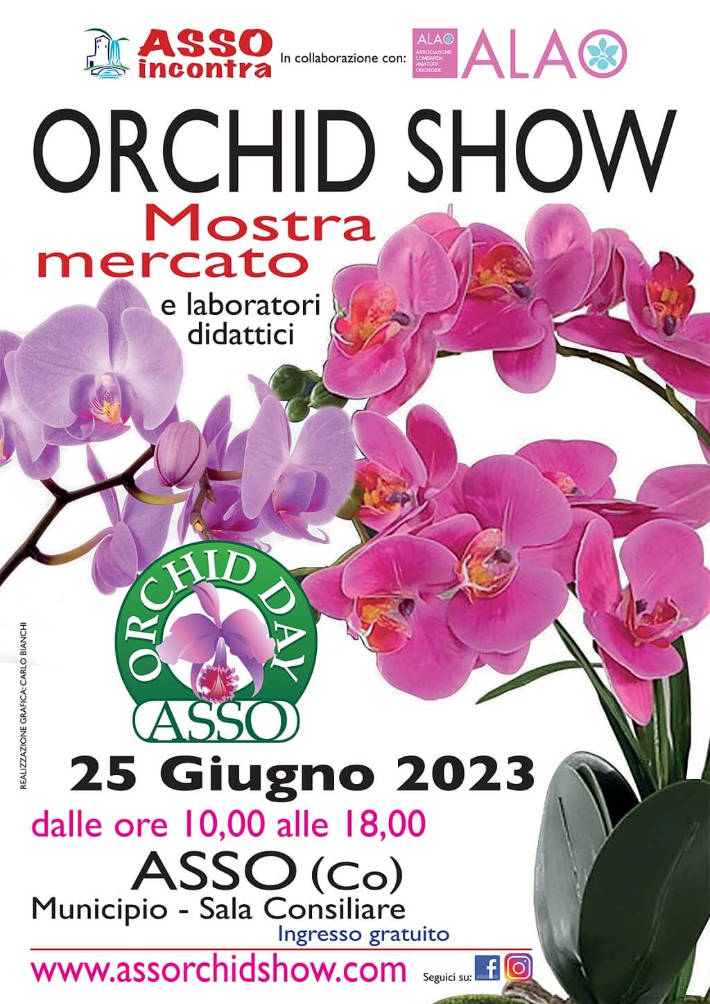 Locandina Orchid Show juin 2023