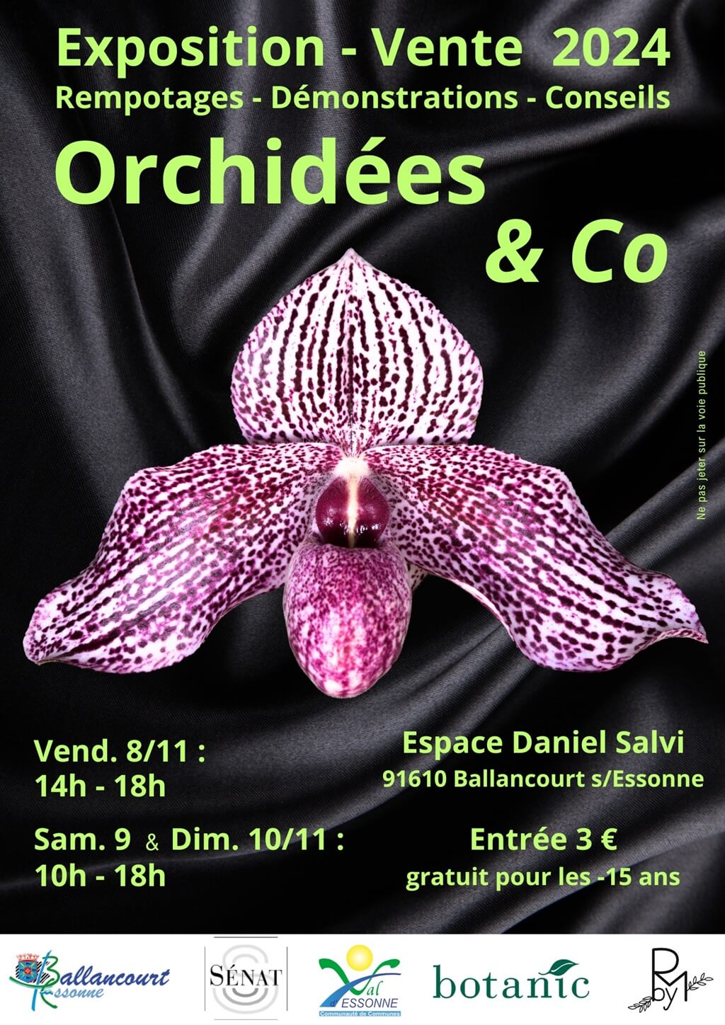 exposition d’orchidées à Ballancourt 11-2024