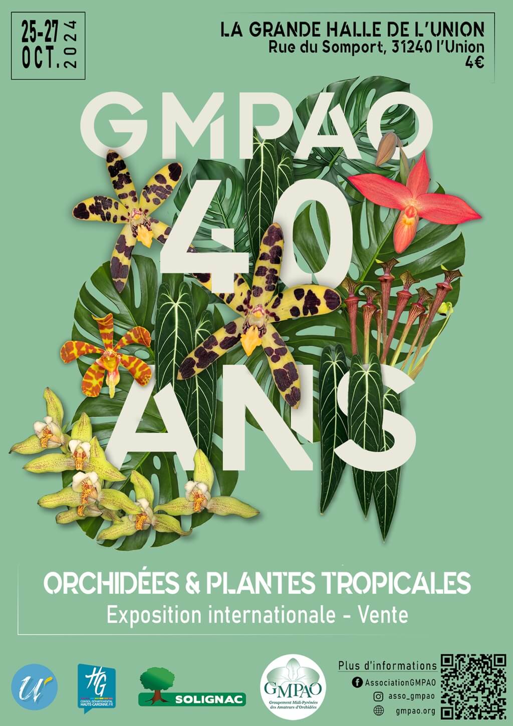 Exposition d'orchidées GMPAO du 25 au 27 octobre 2024