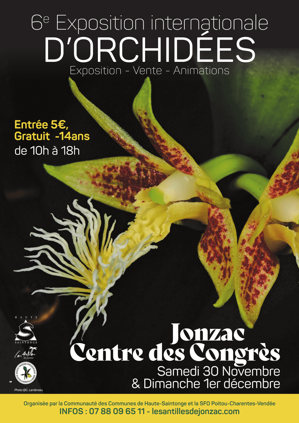 exposition d'orchidées à Jonzac - 2024