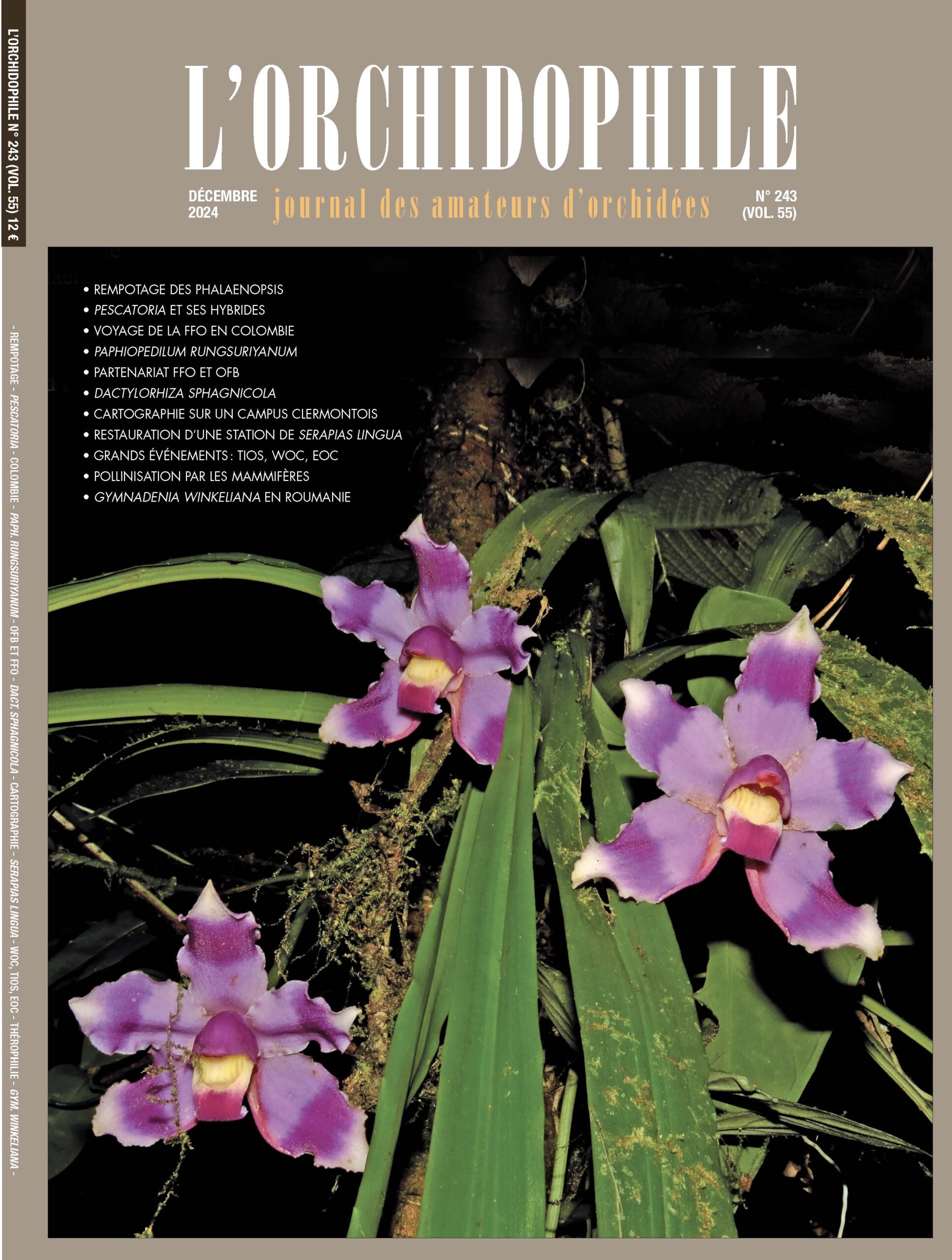 L'Orchidophile est LE journal des amateurs d'orchidées