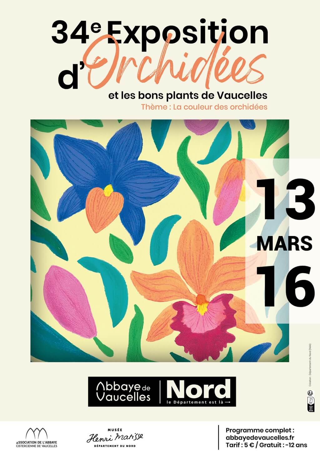 Exposition orchidées Vaucelles 2025