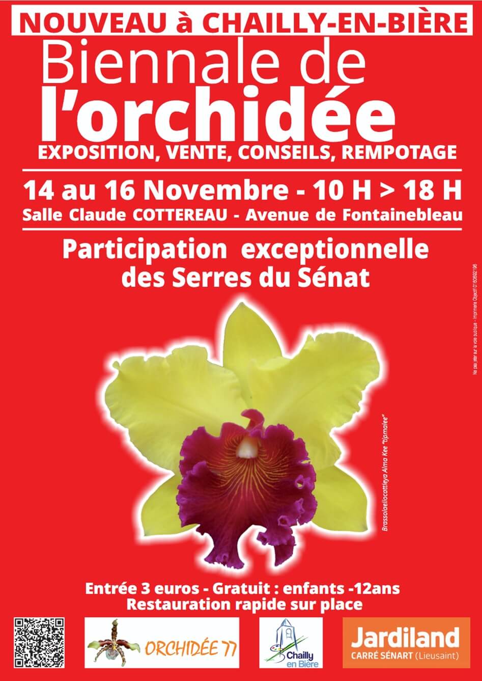 Exposition d'orchidées 77 en novembre 2025