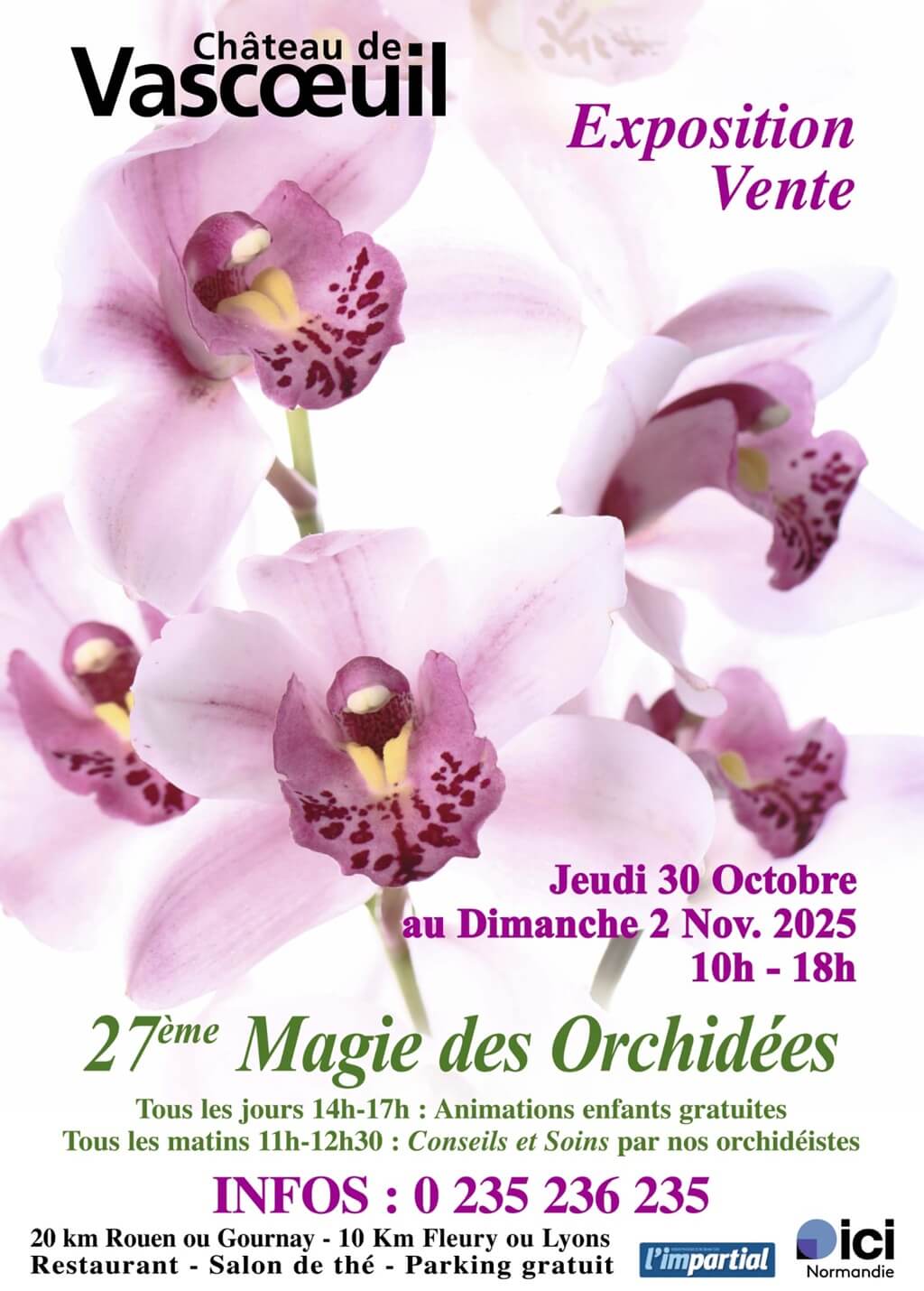 2025 expo orchidées - château de vascoeuil