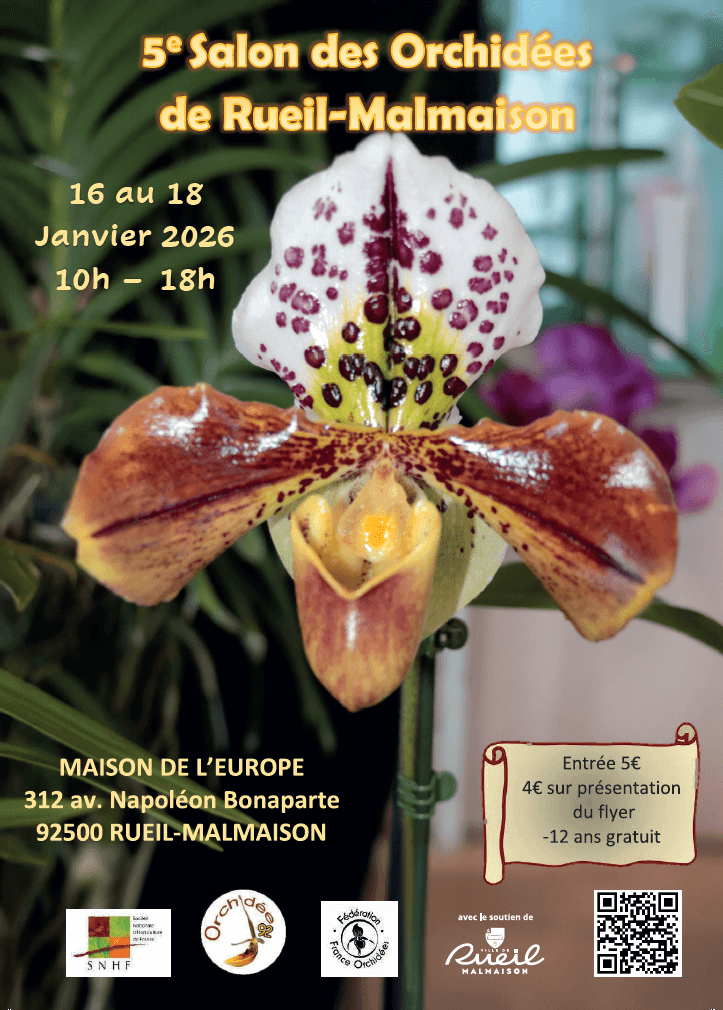 Exposition d'orchidee à Rueil-Mailmon - 92 -janvier - 2026