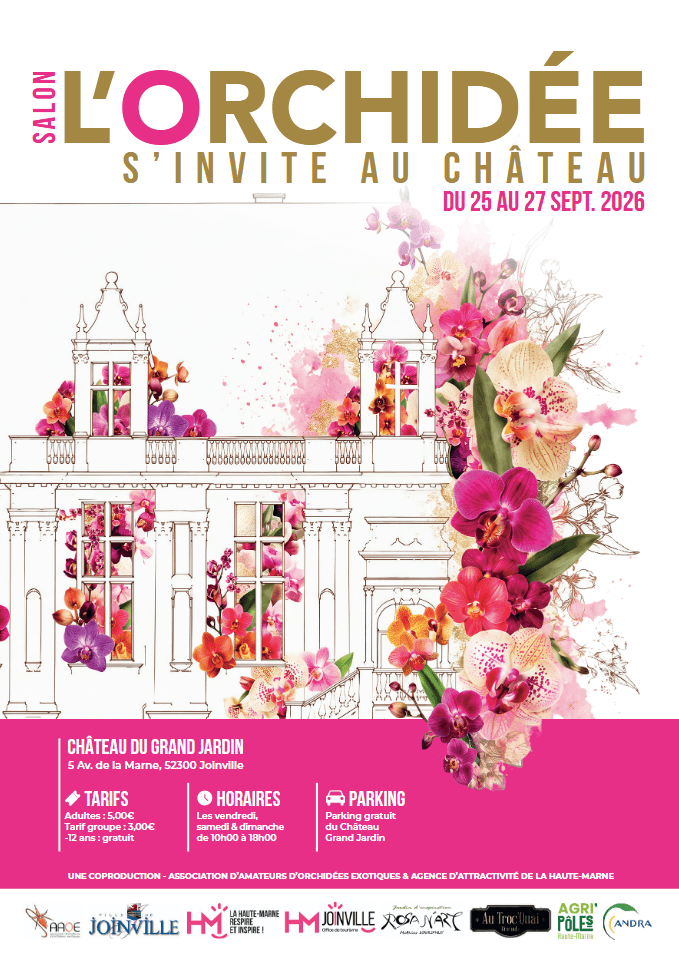 affiche de l'exposition d'orchidées à Joinville - sept-2026