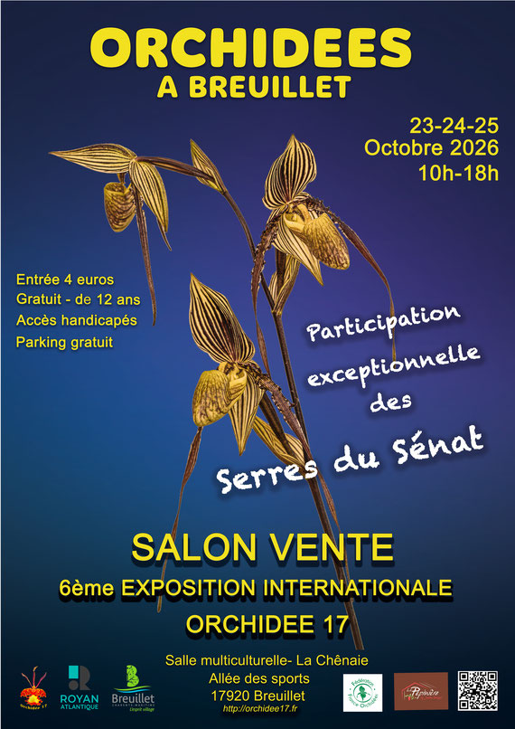 Exposition d'orchidées à Breuillet octobre-2026