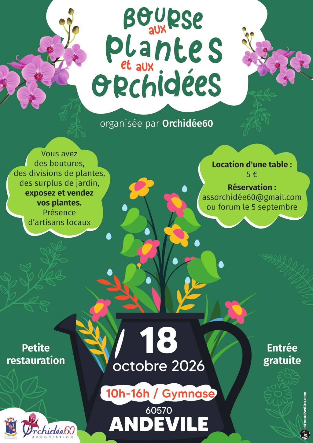 bourse au plantes et orchidée par Orchidée 60.